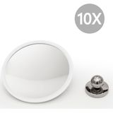 Bosign Make-up spiegel wit met zuignap / Air Mirror PLUSs-s10 x vergrotend