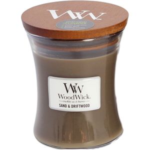 WoodWick Hourglass Medium Geurkaars - Sand & Driftwood