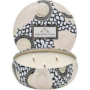 Voluspa Jasmine Midnight Blooms Japonica 3-Wick Tin Candle 40h 340 g