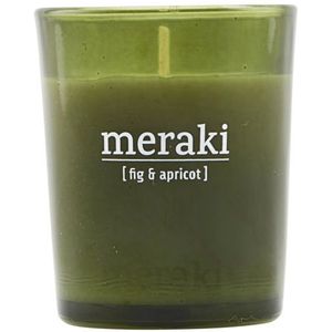 Meraki - Geurkaars Fig & Apricot groen