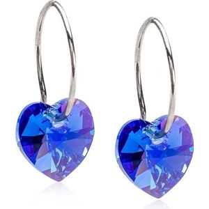 Blomdahl Natural Titanium Heart 10 mm  Sapphire