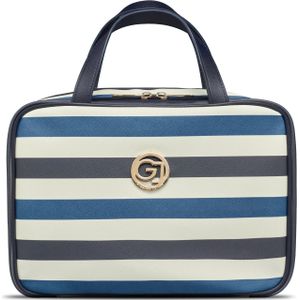 Gillian Jones Organizer Cosmeticbag With Hangup Function Dark Blue/White Stripe