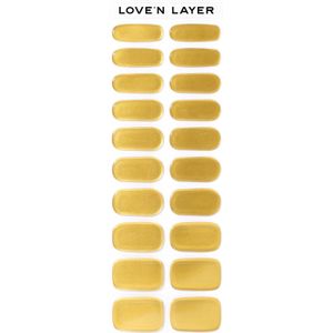Love'n Layer Love Note Metallic Shiny Gold