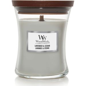 Woodwick Lavender & Cedar Medium Candle