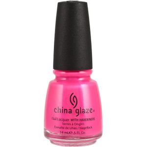 China Glaze Nail Lacquer with Hardeners 1006 Pink Voltage