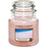 Yankee Candle Medium Jar Geurkaars - Pink Sands
