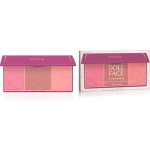 Doll Face Retro Rouge Matte Powder Blush Trios Audrey