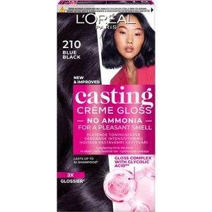 Loreal Paris Casting Crème Gloss Semi-permanent Coloration 210 Blue Black