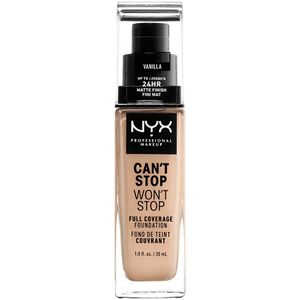 NYX PROFESSIONAL MAKEUP Can't Stop Won't Stop Full Coverage Foundation Vanilla