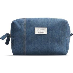 Gillian Jones Spacious Toilet Bag Blue Denim