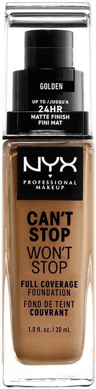 Nyx Professional Makeup Can't Stop Won't Stop Foundation - Golden - Volledig Dekkende Foundation - Medium