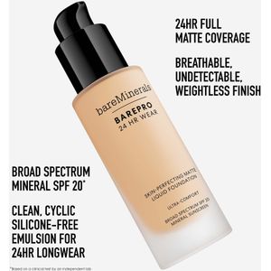 bareMinerals BarePro 24H Matte Liquid Foundation Deep 57 Neutral