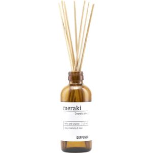 Meraki Diffuser - Geurstokjes - Nordic Pine - 120 ml - 7 stokjes