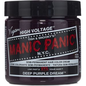 Manic Panic Semi-Permanent Hair Color Cream Deep Purple Dream