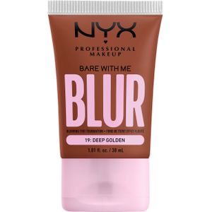 NYX PROFESSIONAL MAKEUP Bare With Me Blur Tint Foundation 19 Deep Golden