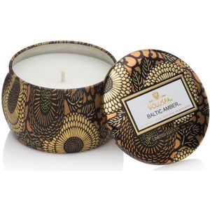 Voluspa Baltic Amber Japonica Decorative Tin Candle 25h