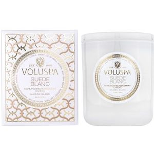 Voluspa Suede Blanc Maison Blanc Boxed Candle 60h