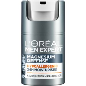 Loreal Paris Men Expert  Magnesium Defence Hypoallergenic 24H Moisturiser  50 ml