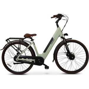 Avon Bx1 Elektrische Fiets 24 Inch – 250w Voorwielmotor 504wh Accu Tot 90 Km Actieradius Hydraulische Schijfremmen Nexus 3-speed Naafversnelling Kleurendisplay Lage Instap Lichtgroen