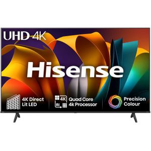 Hisense 50A6NTUK tv 127 cm (50") 4K Ultra HD Smart TV Wifi Zwart 300 cd/m²