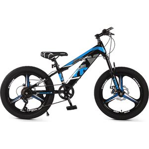 Cyclux New Fashion Bike Jongensfiets Mtb 22 Inch 7 Speed Shimano Blauw