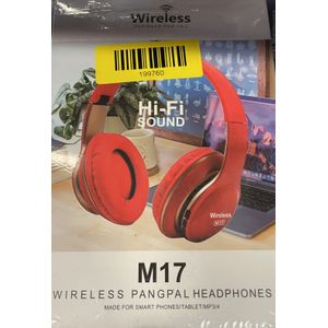 Draadloze Bluetooth Headset Rood