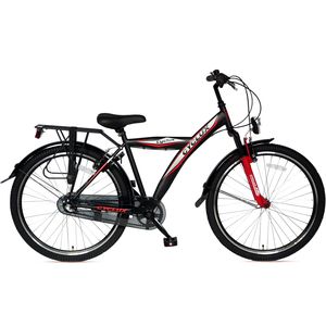 Cyclux Astro Jongensfiets 24 Inch N3 Zwart Rood