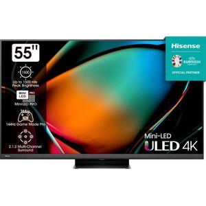 Hisense 55U8KQTUK tv 139,7 cm (55") 4K Ultra HD Smart TV Wifi Grijs 1500 cd/m²