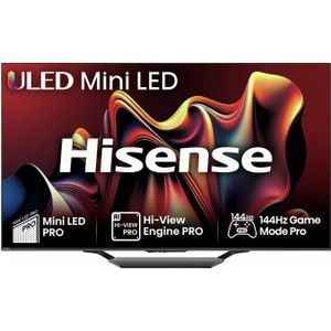 Hisense 55U7NQTUK tv 139,7 cm (55") 4K Ultra HD Smart TV Wifi Zwart, Grijs 1500 cd/m²