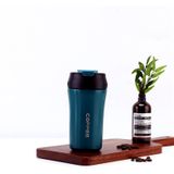 Hbs Rvs Thermosbeker - Drinkfles - Herbruikbare Koffiebeker - 420 Ml - Blauw