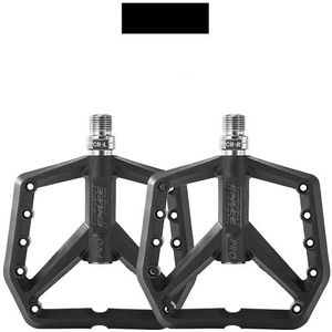 Hbs Pd-500 Nylon Mtb Pedalen - Verbreed Antislip Design - Du Plus 1 Lager - Zwart