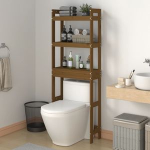 Toiletrek 63X26X171 Cm Massief Grenenhout