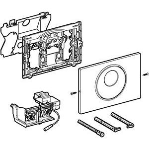 Geberit Wc-Stu.netv. 2-Toets Sigma10/Ir/Handmatig.:zwartmatzwart