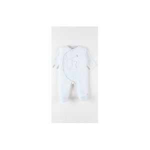 1-delige pyjama uit fluweel met Popsie, ecru