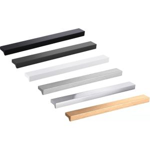 Viefe Griffleiste ANGLE aus Aluminium, Länge: 500 mm - BA 416 mm - Messing dunkel gebürstet