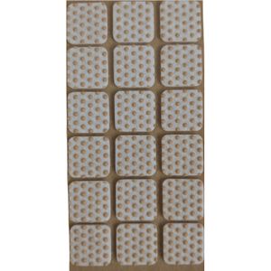 Folmag 15 Stk. Anti-Rutsch Filzgleiter Quadrat 28x28 mm Weiss