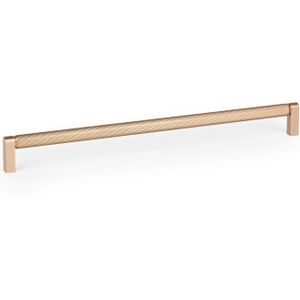 Viefe Stoßgriff BROOKLYN BIG aus Aluminium, Messing dunkel gebürstet - 448 mm - Einseitig (1 Stück)
