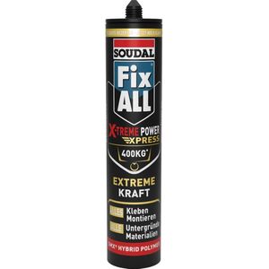 Soudal Montagekleber FIX ALL X-TREME POWER EXPRESS, schwarz 415g