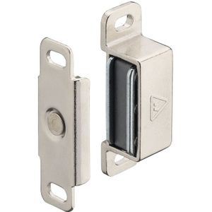 Häfele Magnetschnapper H6012 Haftkraft 4 kg zum Schrauben eckig, Vernickelt