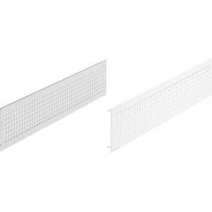 Häfele Lüftungsgitter H3634 eckig Aluminium mit gerillten Stegen, silber, 100 x 1000 mm