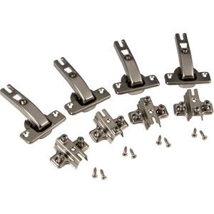 Gedotec Stollenscharnier Set 4x Topfscharnier für Stollenanschlag