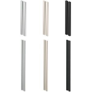 Häfele Glastürgriff beidseitig schmal für Glastüren Aluminium, silber matt - 400 mm