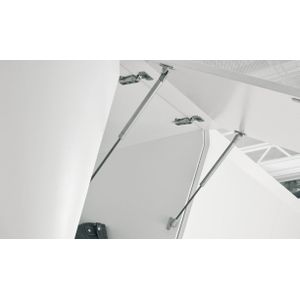 Häfele Klappen-/Deckelstütze selbstöffnend für Klappen und Deckel, 80 N - 230 mm