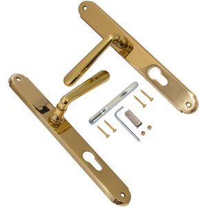 Fimet Langschildgarnitur ALT WIEN aus Messing Ö-Norm, PZ - Profilzylinder (Ö-Norm 88 mm)