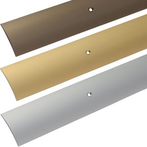 Alfer Übergangsprofil aus Aluminium Gewölbt gelocht, silber eloxiert - 50 x 2000 mm