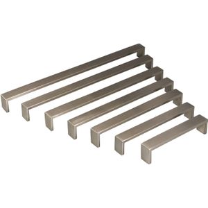Gedotec Möbelgriff AG10004 Bügelgriff Edelstahl matt gebürstet Küchengriff silber, Lochabstand 192 mm