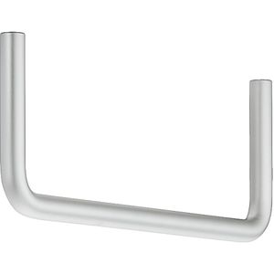 Häfele Garderobenbügel H3829 Garderobenstange Stahl vernickelt oder chrom U-Form, Vernickelt matt