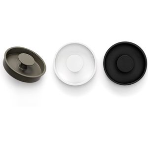 Viefe Möbelgriff DIPO aus Metall, Ø 70 mm, Weiß matt