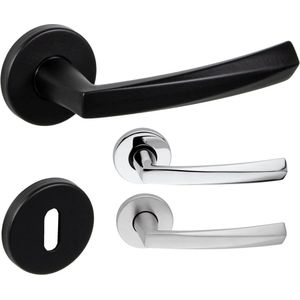 Fimet Drückergarnitur DIAMOND 199-273 aus Metall, WC - Badezimmer - Chrom poliert