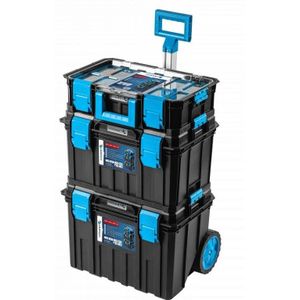 Högert Werkzeugkisten-Set 4 in 1 mit Transporthilfe